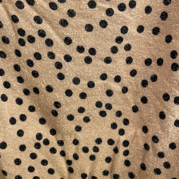 Brown Tank Top with Black Polka Dots - Picture 3 of 5